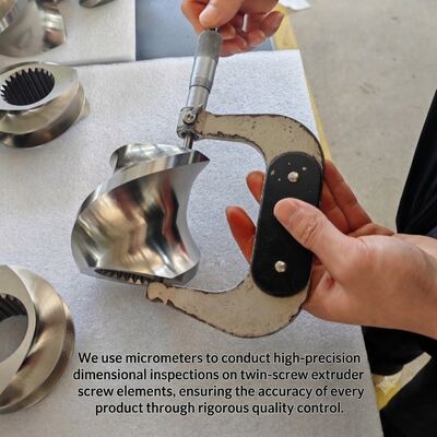 Chất lượng  High Efficiency Mixing 30mm Bimetallic Twin Screw Elements for Durable Extruder Performance nhà máy