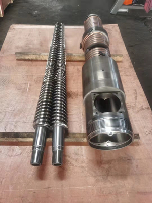 38CrMoALA Nitriding trục vít đôi hình nón đôi và thùng cho PP