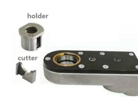 Máy cắt đầu khí nén ETD-18F với một bộ dao cắt và giá đỡ