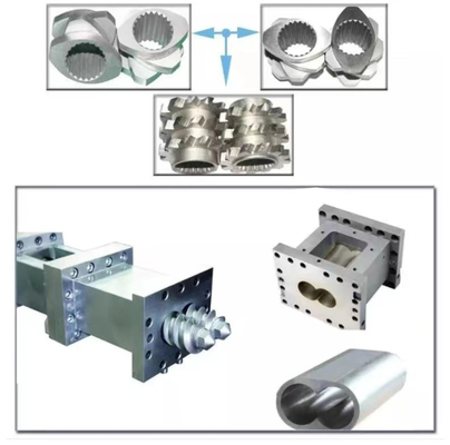 65mm Máy đùn đôi hình nón Phần tử trục vít đôi cho Máy đùn PVC