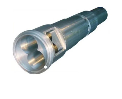 Ống uPVC 65/132 Thùng trục vít đôi hình nón với lớp lưỡng kim