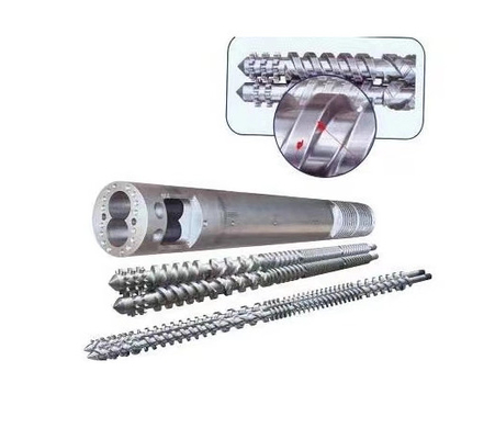 92/188 Thùng trục vít đôi hình nón đầu ra cao cho phụ tùng máy đùn