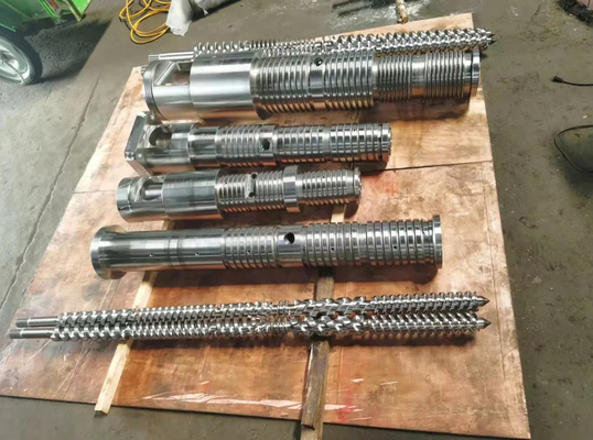 Thùng trục vít đôi hình nón cho máy đùn đường ống PVC 80/156 65/132 55/110 50/105