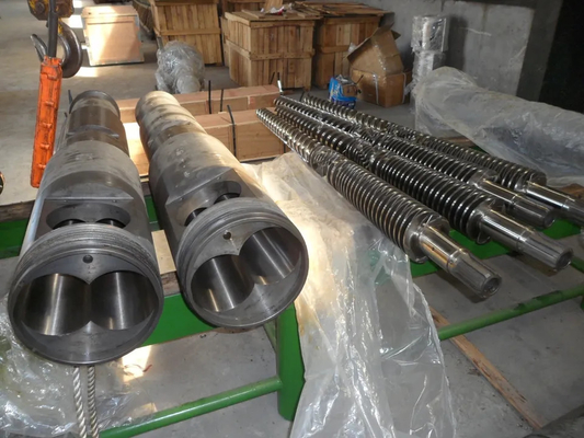 Thùng trục vít đôi hình nón cho máy đùn đường ống PVC 80/156 65/132 55/110 50/105