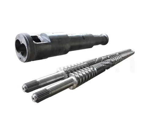 38CrMoAlA Nitrided 51/105 65/132 80/156 Thùng trục vít đôi cho máy đùn nhựa