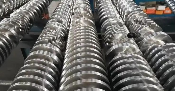 38crmoala Hợp kim kết cấu thép hình nón trục vít đôi và thùng cho hồ sơ PVC WPC