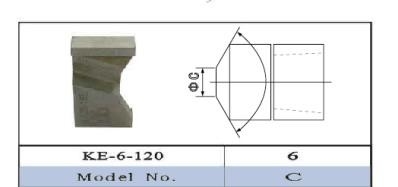 Khí nén Tip Dresser Cutter Kích thước lưỡi của KE-6-120 cho hàn điểm