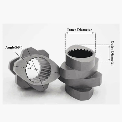 Các bộ phận trục vít máy đùn trục vít song song cho ngành công nghiệp nhựa và polymer