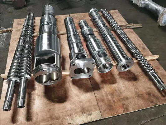 65/132 Thùng vít đôi hình nón cho hồ sơ ống PVC Ống WPC Spc