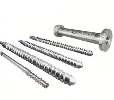 Vít và thùng Pvc lưỡng kim nhựa PVC với các bộ phận máy móc mặt bích