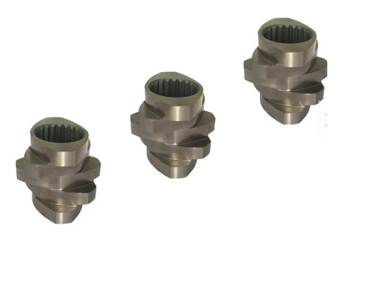 Bimetallic hợp kim PE tấm vít và thùng cho máy móc nhựa Twin screw Extruder máy phân đoạn thùng