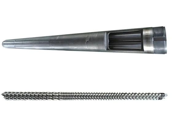 Máy đùn nhựa Thùng trục vít Nitrided / Thùng trục vít đôi Nitrided