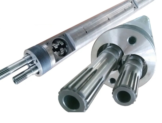Bimetallic Nitride Conical Twin Screws WPC PVC PE Công nghiệp / Extruder Screws And Barrels