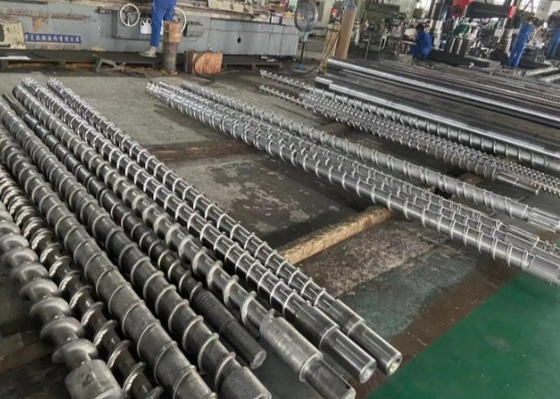 Tốc độ sản xuất cao 100mm vít và thùng cho máy ép ống nhựa