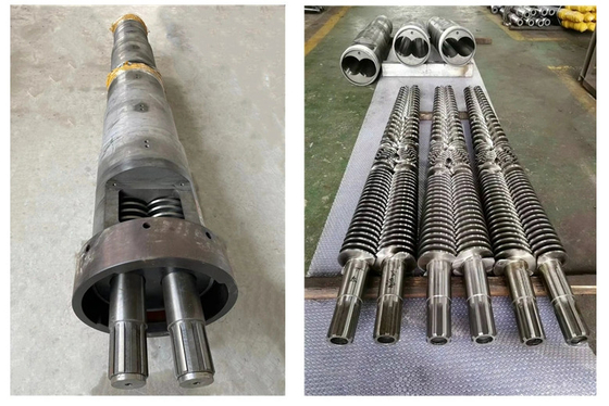 SPC sàn máy ép phụ tùng Nitrided hoặc Bimetallic thùng và vít