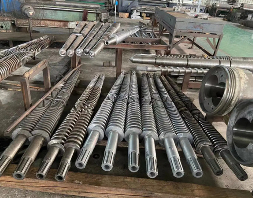 SPC sàn máy ép phụ tùng Nitrided hoặc Bimetallic thùng và vít