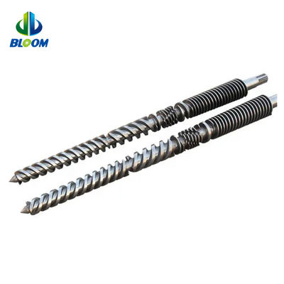 Bimetallic conic Twin Screw And Barrel cho sản xuất PVC WPC TPE TPU
