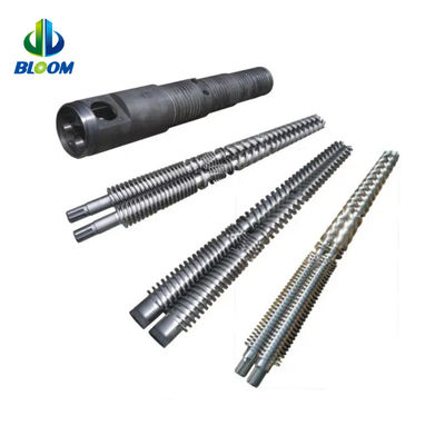 Bimetallic conic Twin Screw And Barrel cho sản xuất PVC WPC TPE TPU
