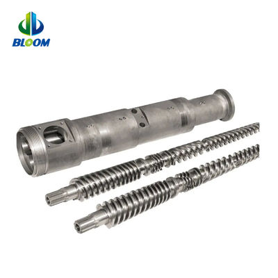 Bimetallic conic Twin Screw And Barrel cho sản xuất PVC WPC TPE TPU