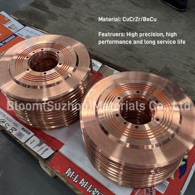 Bánh xe hàn đường may hợp kim CuCrZr cho hàn điện trở