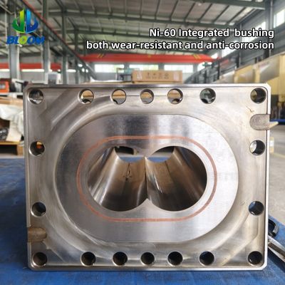 Nickel Alloy Twin Screw Extruder Barrel for PEEK Plastic Extrusion