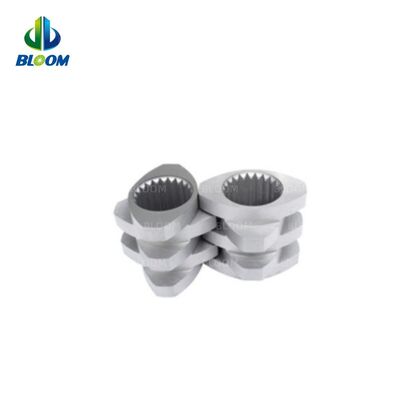 Modular Structure Screw and Barrel for Plastic Twin-Screw Extruder with 15.6-250mm Specification and W6Mo5Cr4V2 Material
