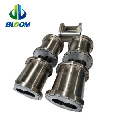 HIP Bimetallic Twin Screw Extruder Barrel với độ cứng 58-62HRC và vật liệu PM-HIP WR14 được chứng nhận ISO9001