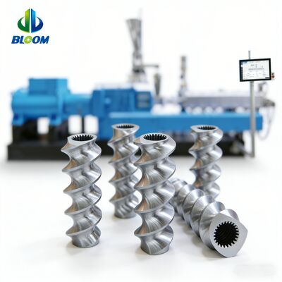 Các phân đoạn vít kim loại bimetallic chống mài mòn và ăn mòn tùy chỉnh cho các bộ phận đẩy vít đôi có công suất mô-men xoắn cao