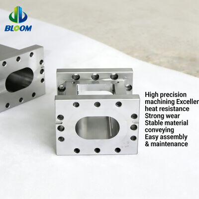 Trục vít và xi lanh đùn kim loại hai lớp hợp kim Niken với khả năng chống mài mòn và chịu nhiệt độ cao cho máy đùn nhựa PP Pet PVC ABS