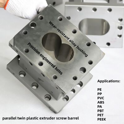 Thùng vít đôi hợp kim niken tùy chỉnh với khả năng chống mài mòn và thiết kế mô-đun để ép xung cao