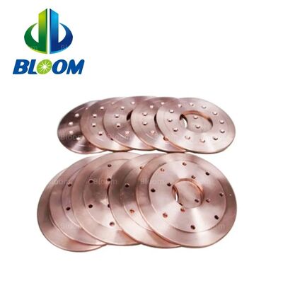 Bánh xe hàn đường may hợp kim đồng CuCrZr cho máy hàn đường may điện trở