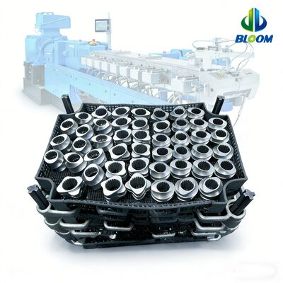 CNC Chiếc máy gia công chính xác hai vít Extruder bộ phận với sức đề kháng hao mòn và ăn mòn và độ cứng HRC 58-62 cho chế biến polymer