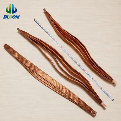 Kết nối linh hoạt đan đồng tinh khiết cao với xử lý bề mặt tùy chỉnh để chống rung trong phân phối điện