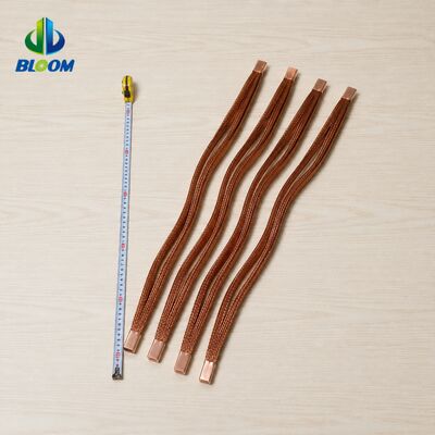 Kết nối linh hoạt đan đồng tinh khiết cao với xử lý bề mặt tùy chỉnh để chống rung trong phân phối điện