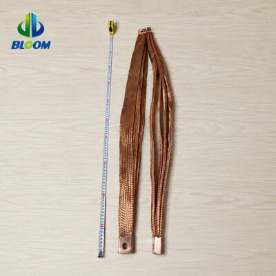 Kết nối linh hoạt đan đồng tinh khiết với bề mặt bọc niken và cách điện tùy chỉnh cho phân phối điện