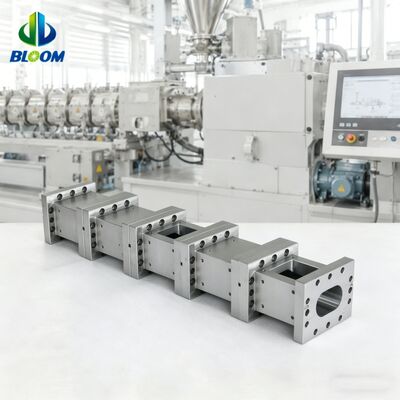 Thùng trục vít đôi hợp kim niken có khả năng chống mài mòn và phụ tùng máy đùn có thể tùy chỉnh để gia công nhựa
