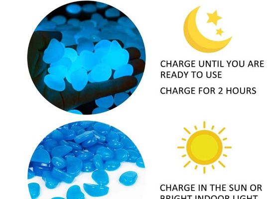 Đá cuội huỳnh quang màu xanh lam không phóng xạ để trang trí nội thất