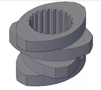 Khoảng cách 30mm Phần tử trục vít Phân đoạn Thùng trục vít