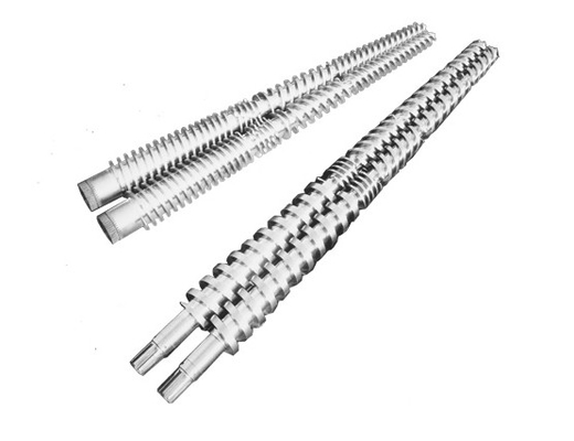 Thùng trục vít đôi hình nón lưỡng kim / Nitrided cho máy đùn