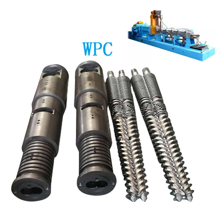 38CrMoALA Nitriding trục vít đôi hình nón đôi và thùng cho PP
